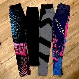 8 pairs of workout fitness leggings